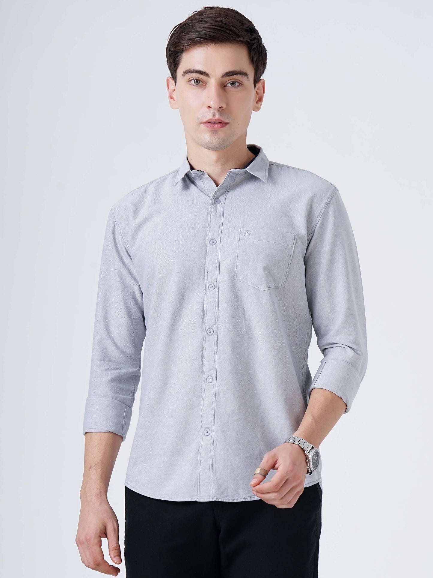 Grey Goose Solid Shirt for Men 