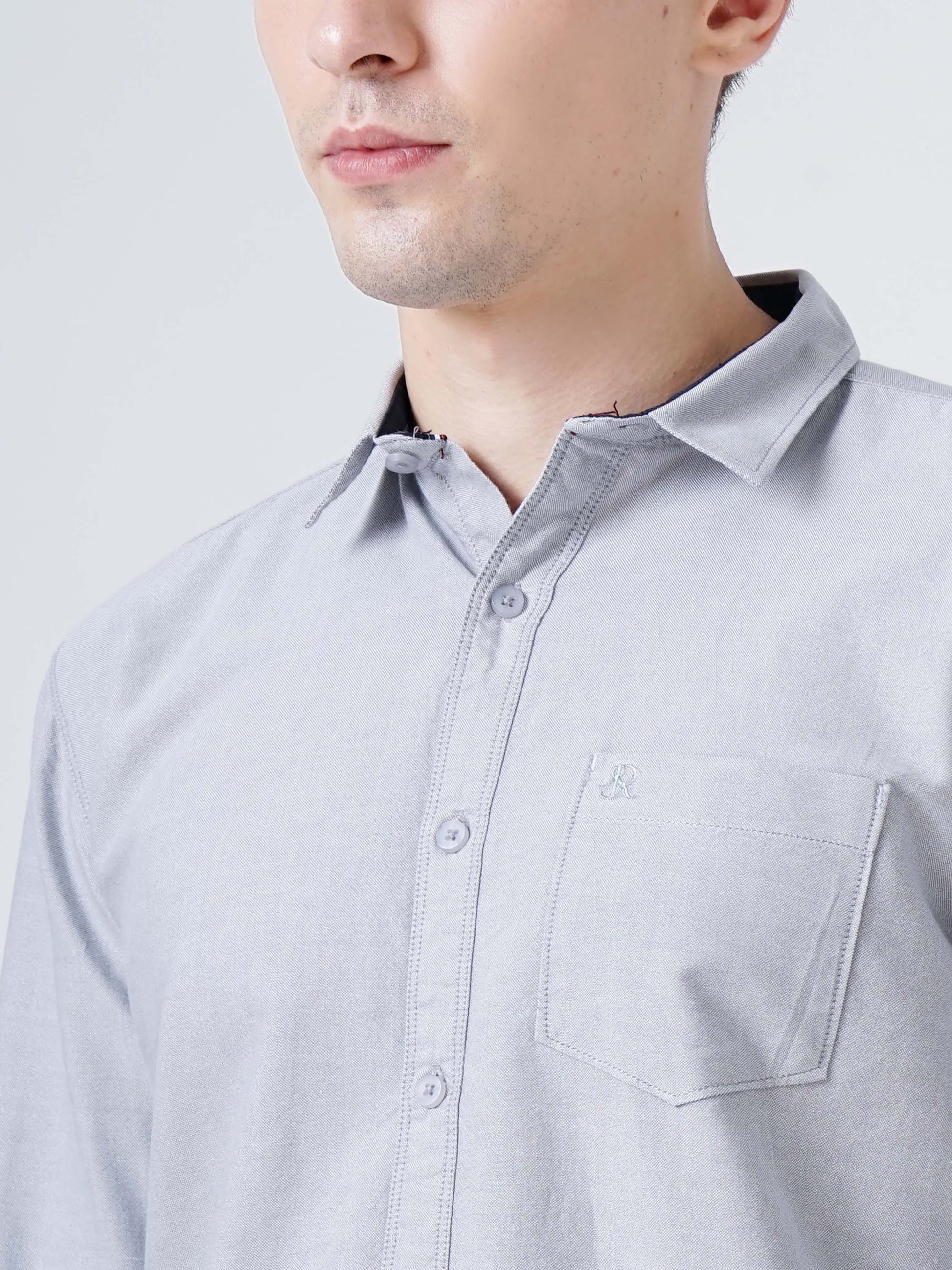 Grey Goose Solid Shirt for Men 