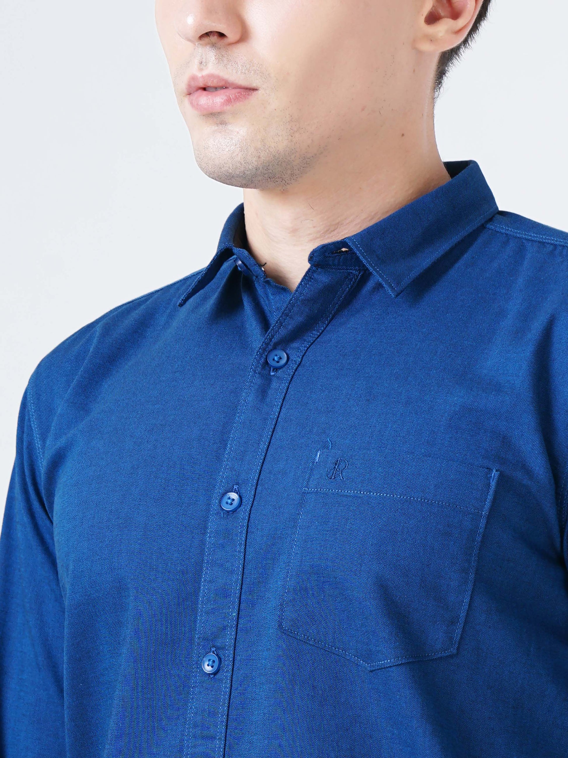 Cobalt Solid Shirt for Men 