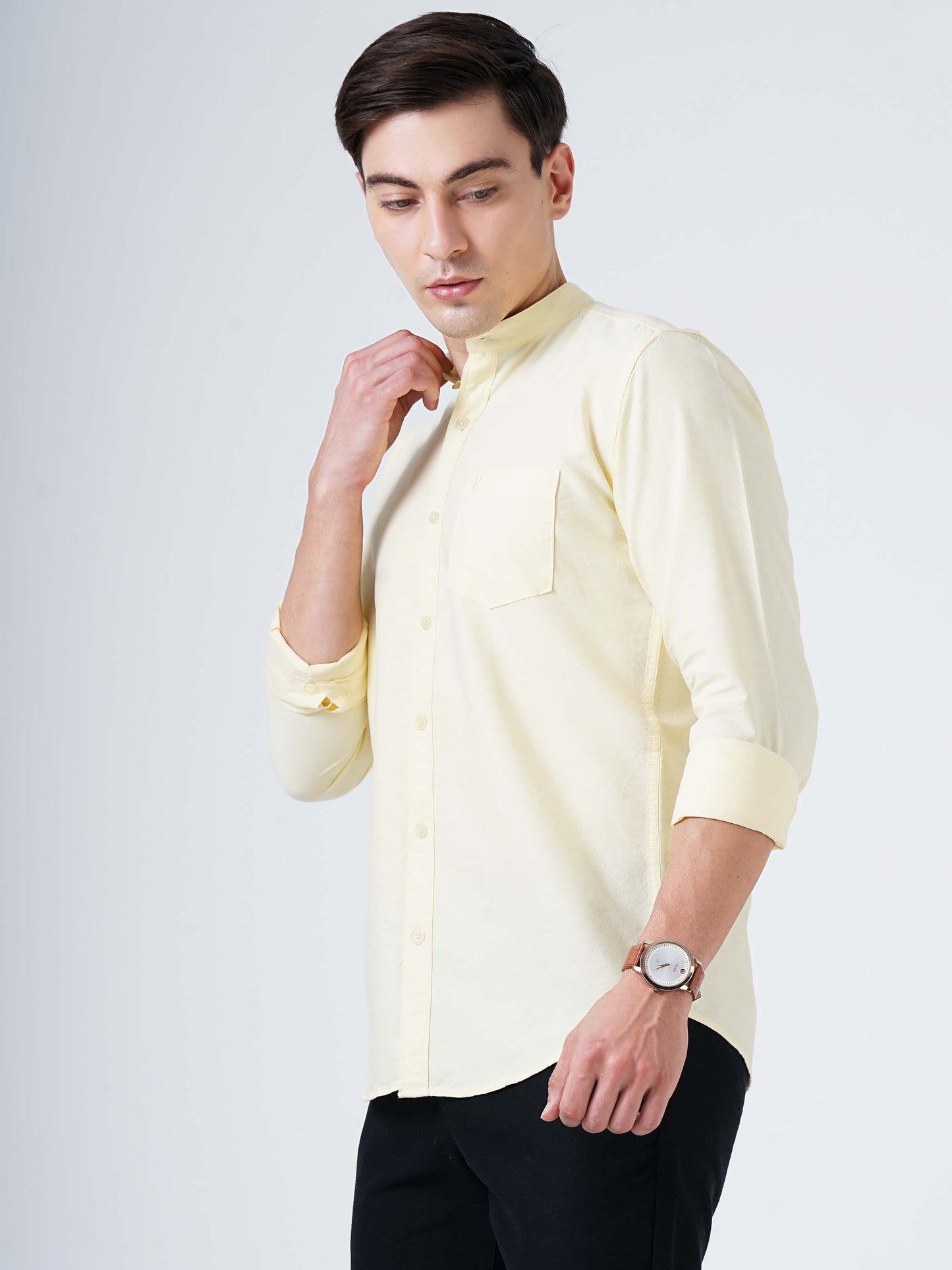 Lime Yellow Solid Shirt