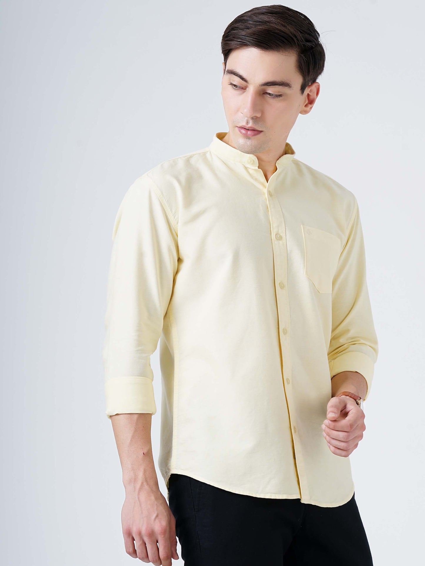 Lime Yellow Solid Shirt