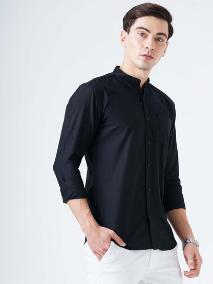Black Solid Shirt