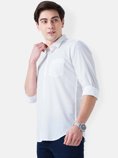 White Solid Shirt