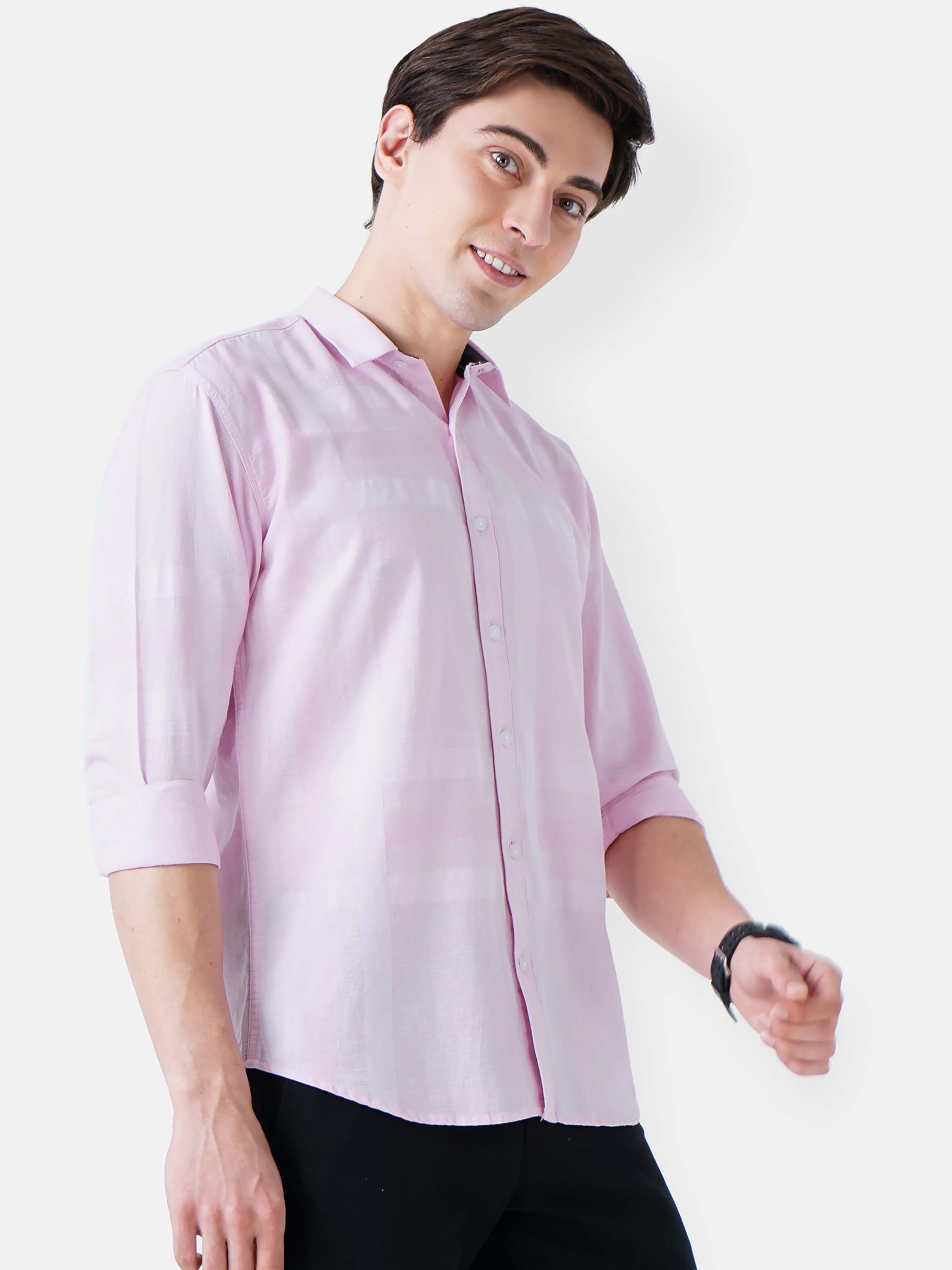 Pink Swan Solid Shirt