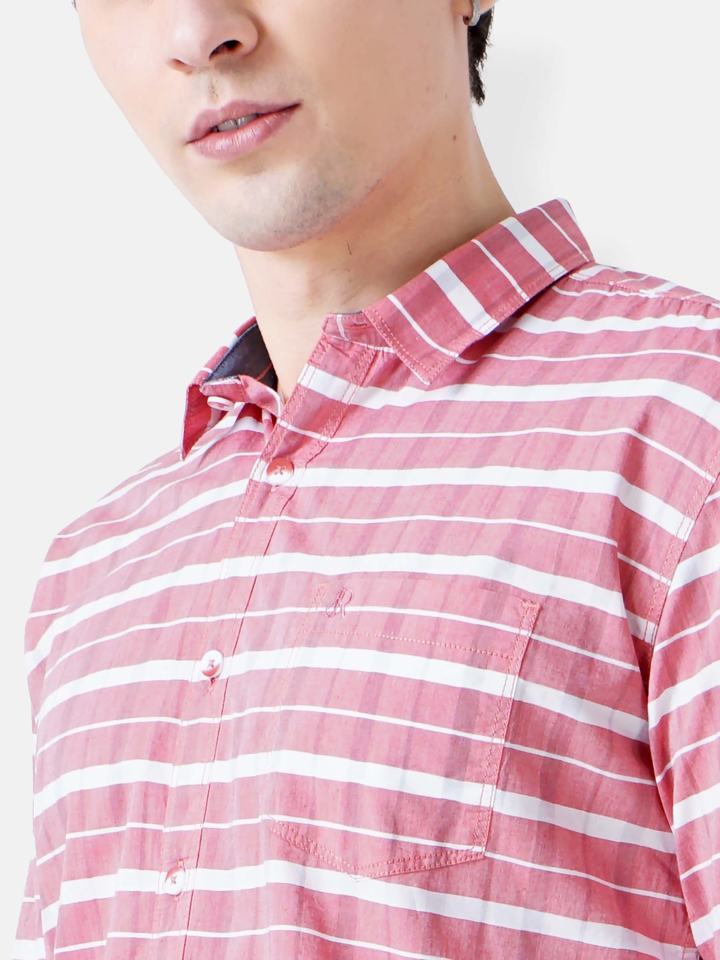 Dusty Rose Stripe Shirt