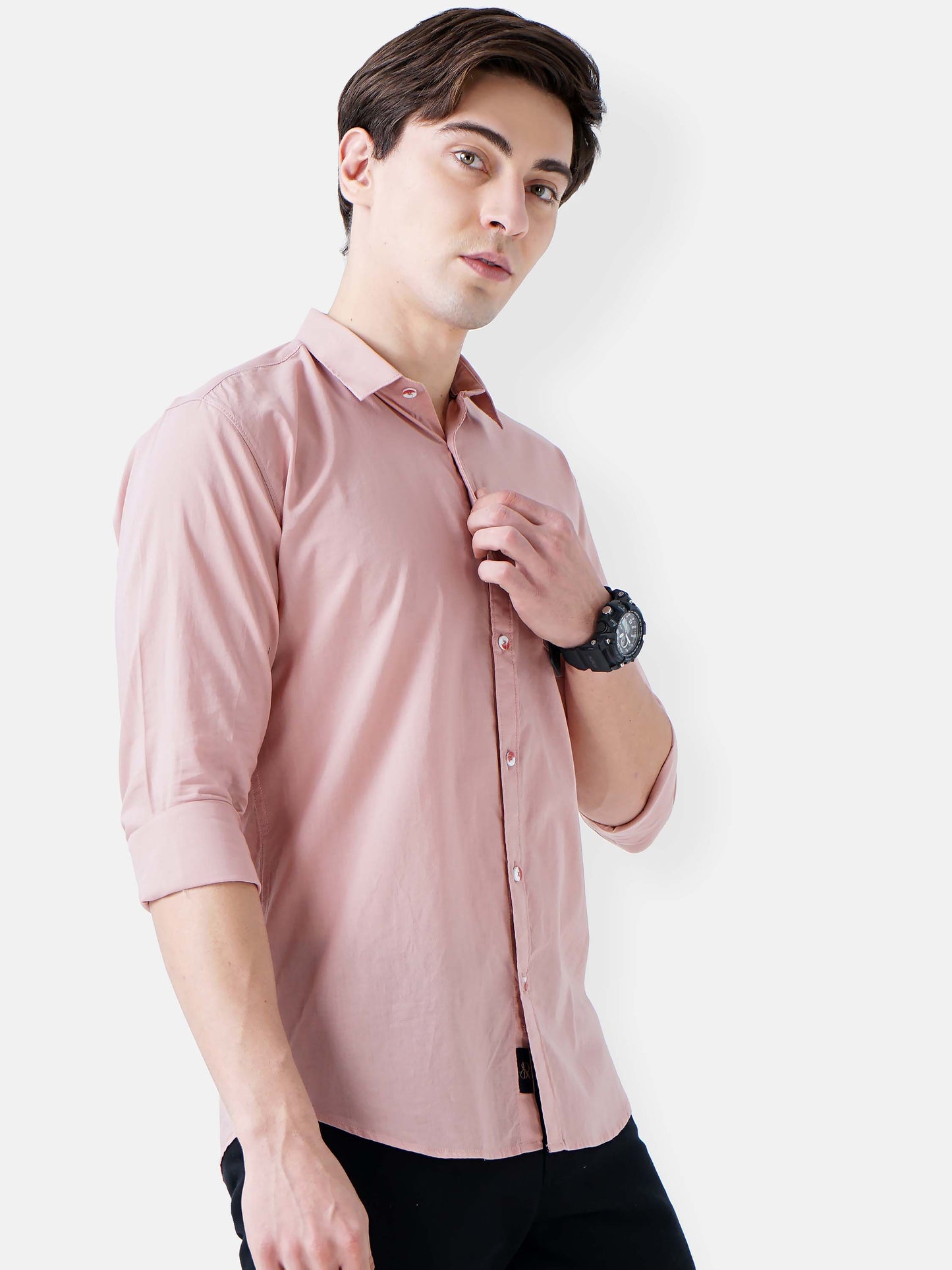 Pink Daisy Solid Shirt