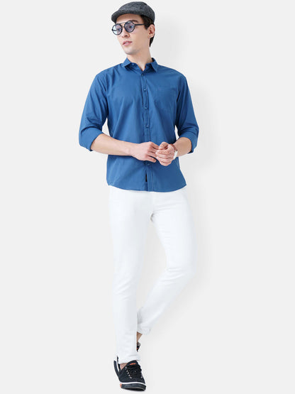 Cool Blue Solid Shirt
