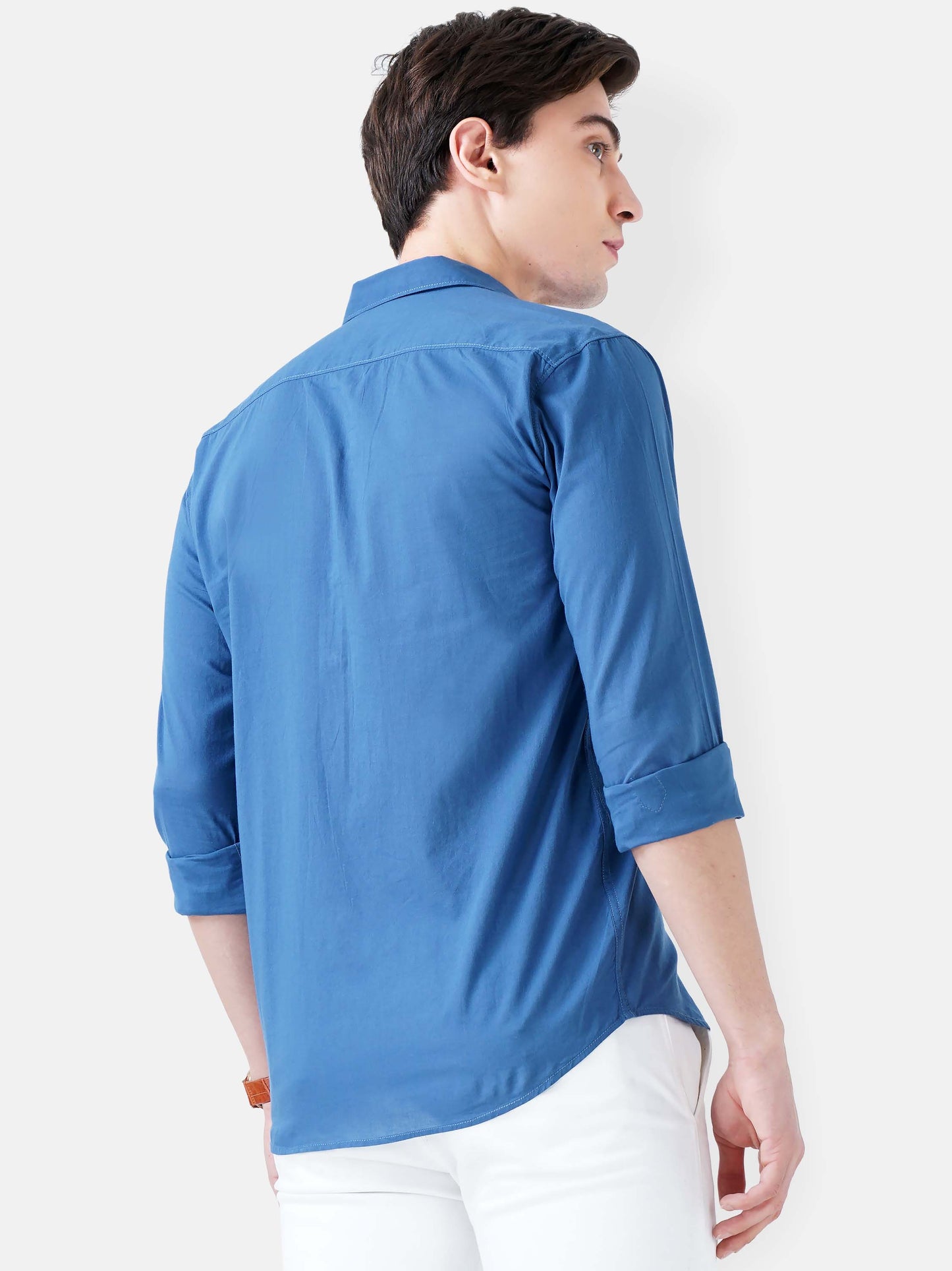 Cool Blue Solid Shirt