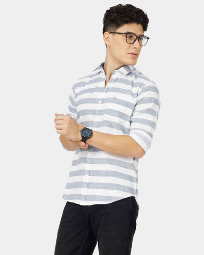 Light Grey Stripe Shirt